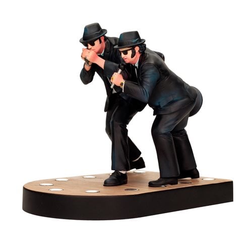 Blues Brothers Jake and Elwood Blues Singing 1:10 Scale Figure with Lighted Base