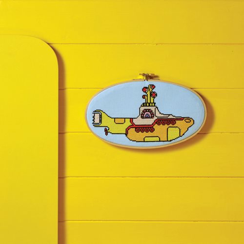 The Beatles Yellow Submarine Cross-Stitch Hoops