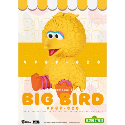 Sesame Street Series Big Bird VPBP-020 Palm Size Vinyl Functional Piggy Bank