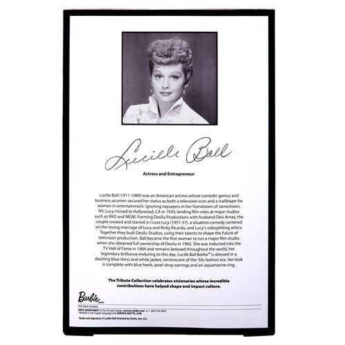 Lucille Ball Barbie Tribute Collection Barbie Doll