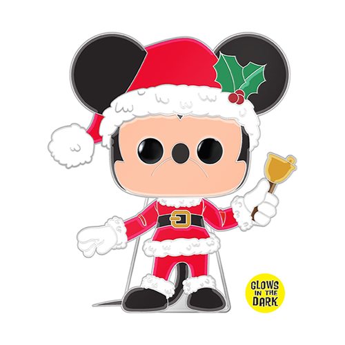 Disney Holiday Mickey Mouse Glow-in-the-Dark Large Enamel Funko Pop! Pin #21