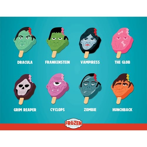 Frozen Culture Classic Monsters Mystery Vinyl Popsicles Blind-Bag Series Case of 9