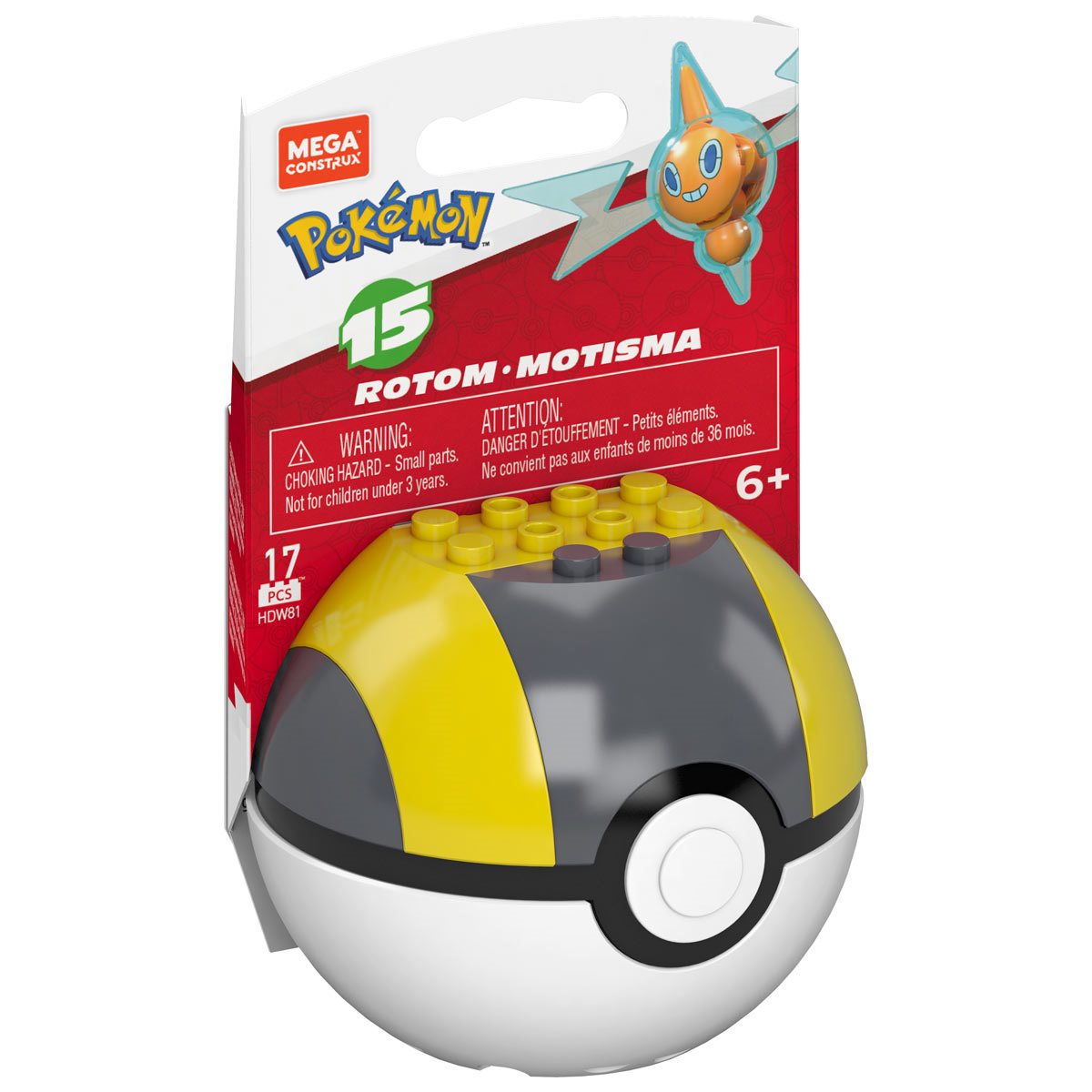 MEGA Bloks Pokémon - Kanto Poke Ball - 90 Parts » Fast Shipping
