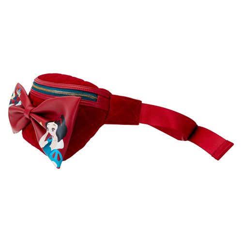 Snow White Classic Bow Velvet Belt Bag