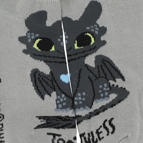 How to Train Your Dragon Toothless Lettuce Edge Ankle Sock 5-Pack