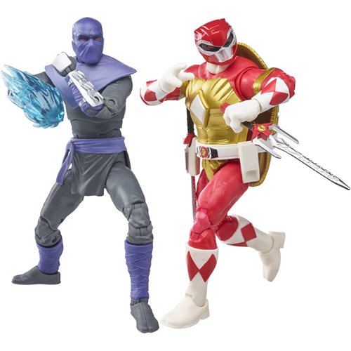 Power Rangers X Teenage Mutant Ninja Turtles Lightning Collection Foot Soldier Tommy and Raphael Red