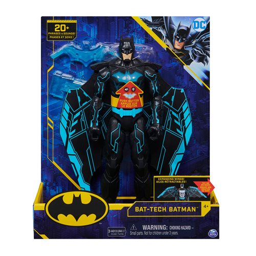 Batman Deluxe 12-Inch Action Figure with Rapid-Change Utility Belt, Lights, and Sounds, Not Mint