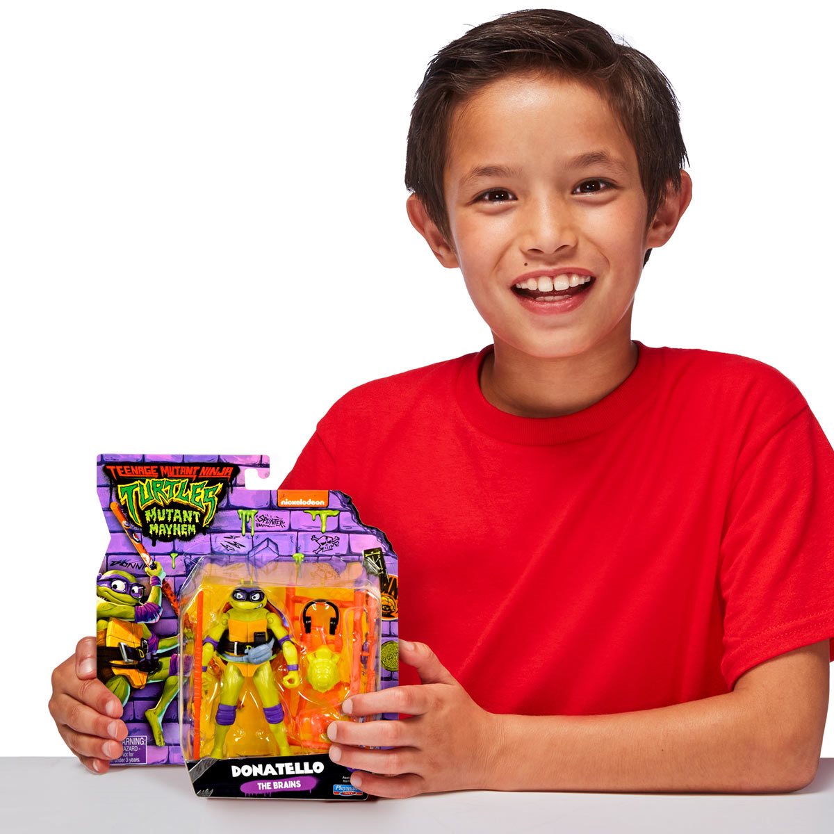 Nickelodeon Boy's Teenage Mutant Ninja Turtles Donatello Face Child T-Shirt