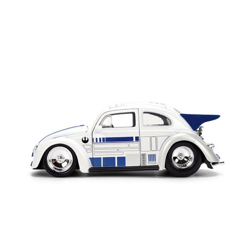 Hollywood Rides Star Wars 1959 Volkswagen Drag Beetle 1:24 Scale Die-Cast Metal Vehicle with R2-D2 F