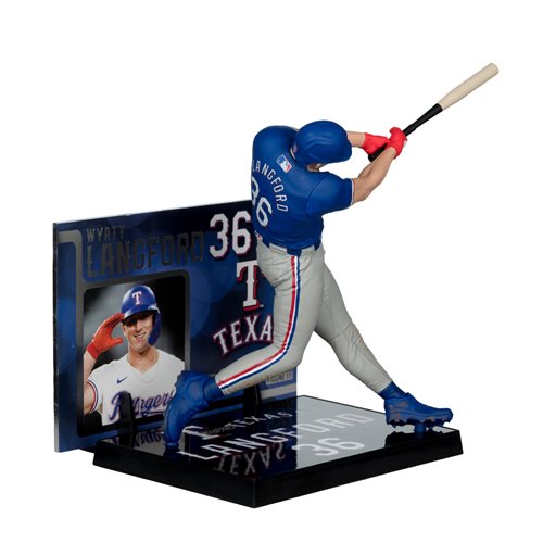 MLB SportsPicks Texas Rangers Wyatt Langford 7-Inch Posed Figure Case of 6