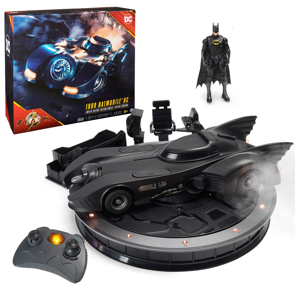 Batmobile Radiocommandée et Figurine Batman 10 cm Spin Master