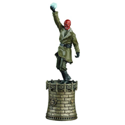Marvel Red Skull Black King Chess Piece with Collector Magazine