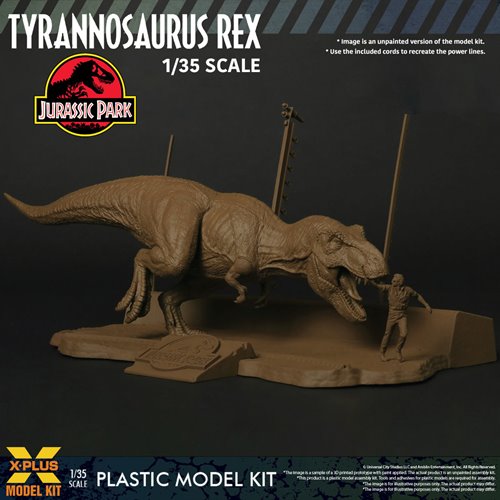 Jurassic Park Tyrannosaurus Rex 1:35 Scale Plastic Model Kit - Reissue