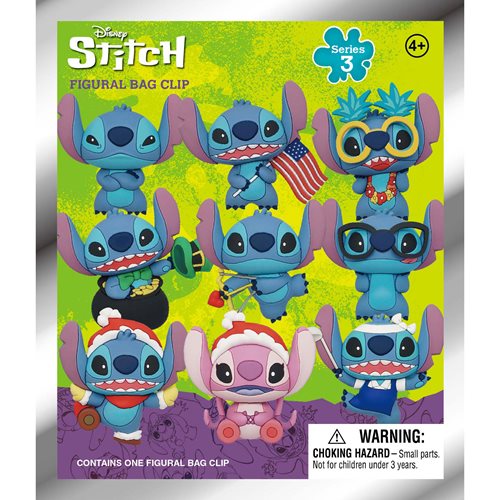 Lilo & Stitch Series 3 Figural Bag Clip Display Case