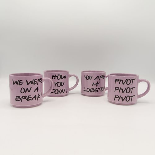 Friends Quotes 10 oz. Ceramic Mug Stack Set of 4