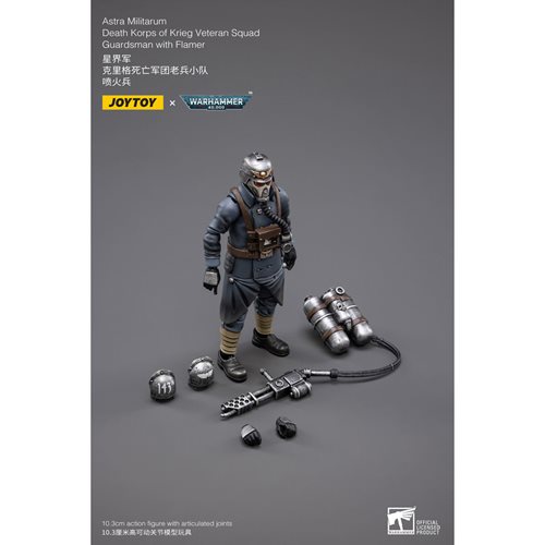 Joy Toy Warhammer 40,000 Death Korps of Krieg Guardsman with Flamer 1:18 Scale Action Figure