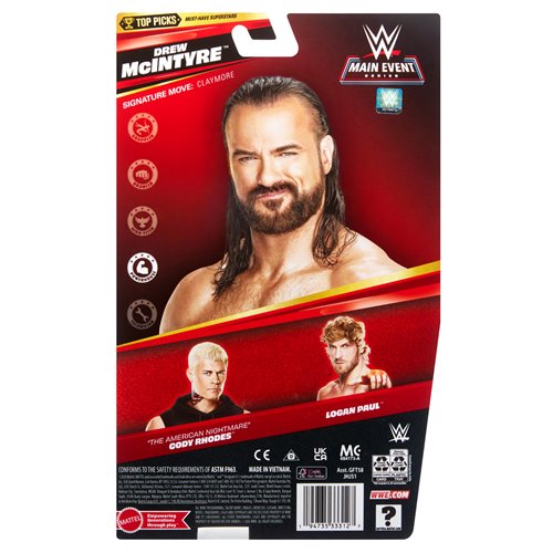 WWE Top Picks Main Event Series 2026 Wave 4 Action Figure Case of 8