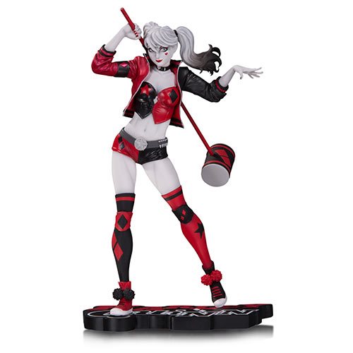 Harley Quinn Red, White and Black Harley Quinn by Philip Tan Statue