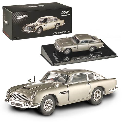 James Bond Goldfinger Aston Martin DB5 1:43 Scale Hot Wheels Elite Cult  Classics Die-Cast Vehicle