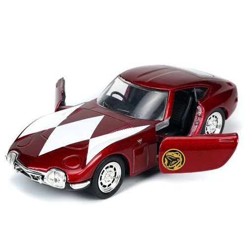Mighty Morphin Power Rangers 2017 Ford GT 1:32 Scale Die-Cast Metal Vehicle with  Red Ranger Nano Fi