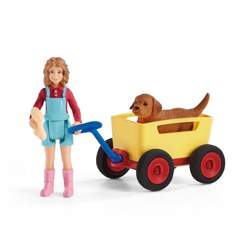 Farm World Puppy Wagon Ride Playset
