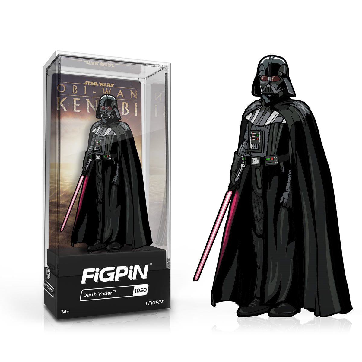 Star Wars Obi Wan Kenobi Darth Vader FiGPiN Classic 3 Inch Enamel Pin