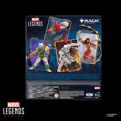 Spider-Man Marvel Legends Magic: The Gathering Battle-Damaged Spider-Man 6-Inch Action Figure and Ca