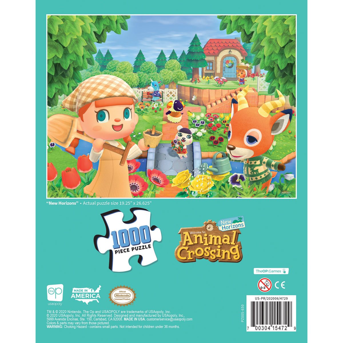 Puzzle Animal Crossing 1000 Teile Größe 66,5 x 50 cm 