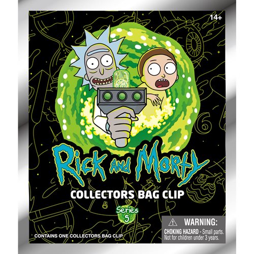 Rick and Morty 10th Anniversary Series 5 3D Foam Bag Clip Random 6-Pack
