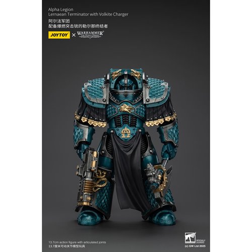 Joy Toy Warhammer The Horus Heresy Alpha Legion Lernaean Terminator with Volkite Charger 1:18 Scale