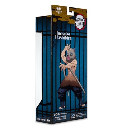 Demon Slayer Wave 5 Hashibira Inosuke Unmasked Season 2 7-Inch Scale Action Figure