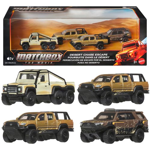 Matchbox Desert Chase Escape Vehicle 4-Pack