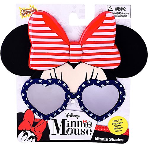 Minnie Mouse Red, White and Blue Sun-Staches
