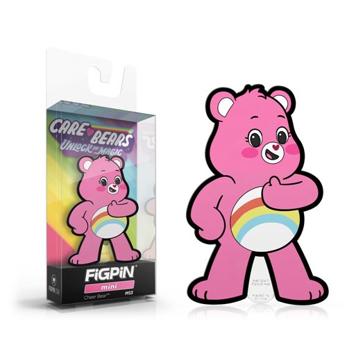 Care Bears: Unlock the Magic Cheer Bear FiGPiN Mini Enamel Pin