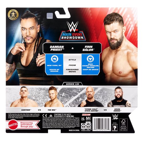 WWE Championship Showdown Series 20 Action Figure 2-Pack Case of 4