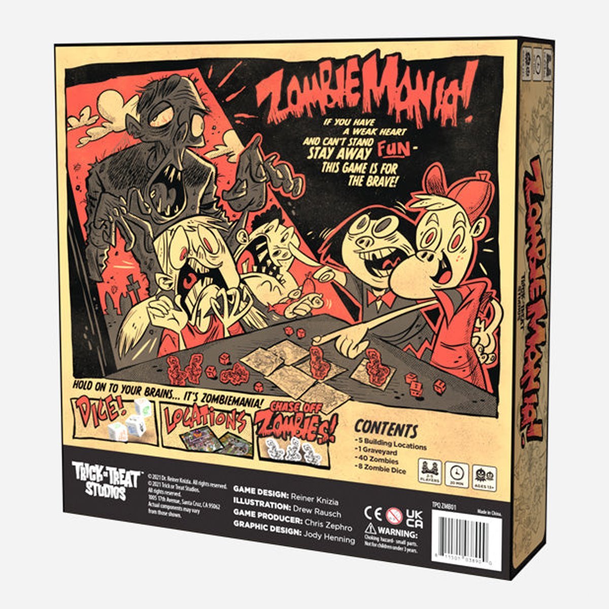 Zombie Mania Party Game - Entertainment Earth