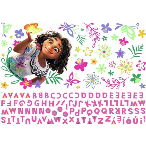 Encanto Mirabel Peel and Stick Giant Wall Decals with Alphabet