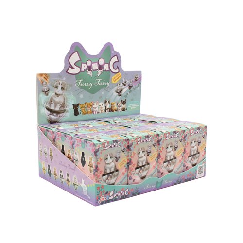 Fun Maker Spiniac Furry Fairy Blind Box Spinning Top Display Case