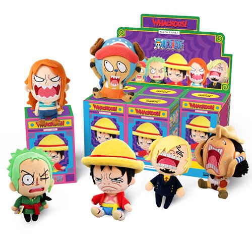 One Piece Whackoos Plush Series Mini-Figure Display Tray of 6
