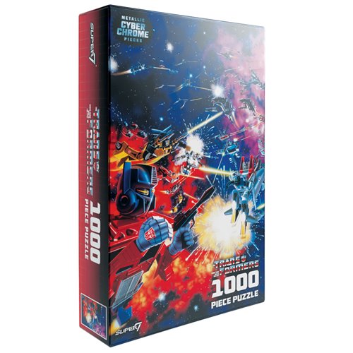 Transformers Space Fight Art Chome Paper Puzzle