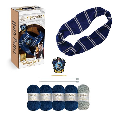 Harry Potter Wizarding World Collection Ravenclaw Cowl Scarf Knitting Kit