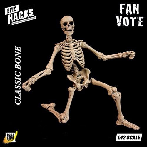 EPIC H.A.C.K.S. Classic Bone Blank Skeleton 1:12 Scale Action Figure