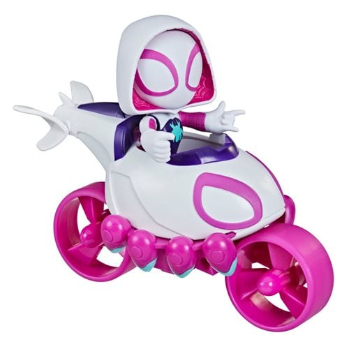 Spider-Man Spidey and His Amazing Friends Ghost-Spider and Copter-Cycle Vehicle