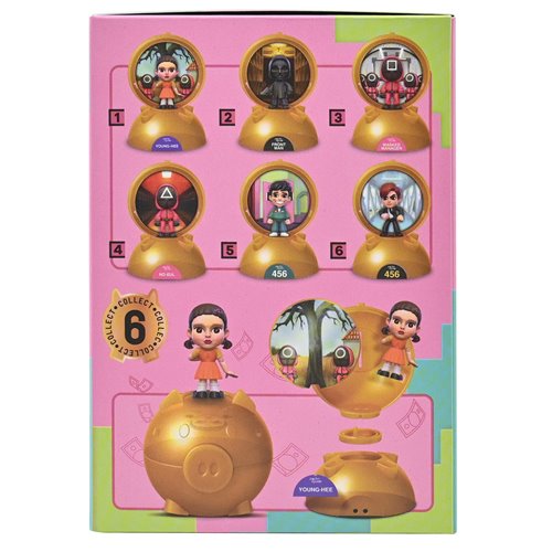 Squid Game Piggy Bank Capsule Blind-Box Mini-Figure Case of 6