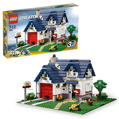  LEGO Creator 5891 House with Garage : LEGO: Toys & Games