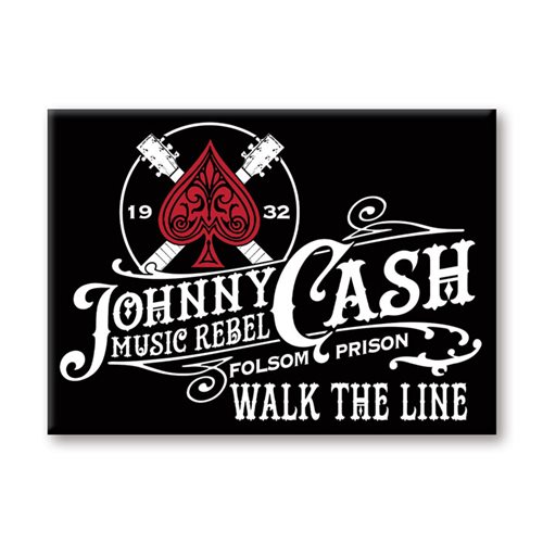 Johnny Cash Music Rebel Flat Magnet