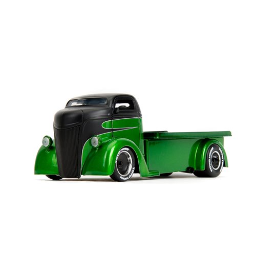 Just Trucks 1947 Ford Coe 1:24 Scale Die-Cast Metal Vehicle with Tire Rack