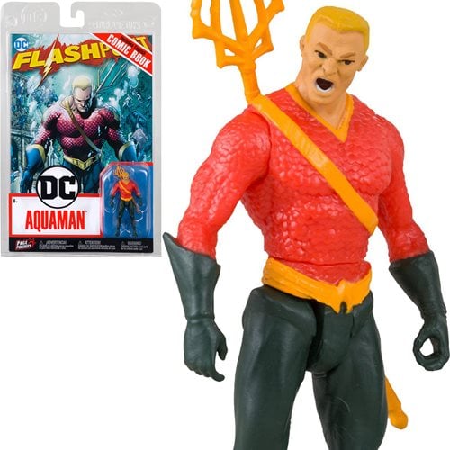 Aquaman Flashpoint Page Punchers 3-Inch Scale Action Figure with Comic Book
