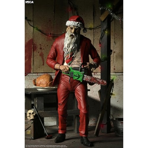 The Texas Chainsaw Massacre Ultimate Santa Leatherfac 7-Inch Scale Action Figure