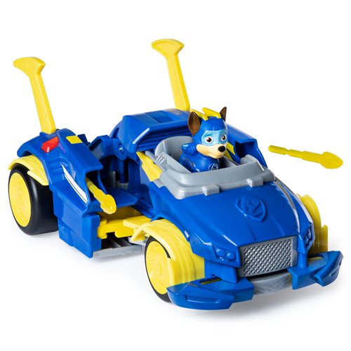 PAW Patrol Mighty Pups Super PAWs Chase's Powered Up Cruiser Transforming Vehicle